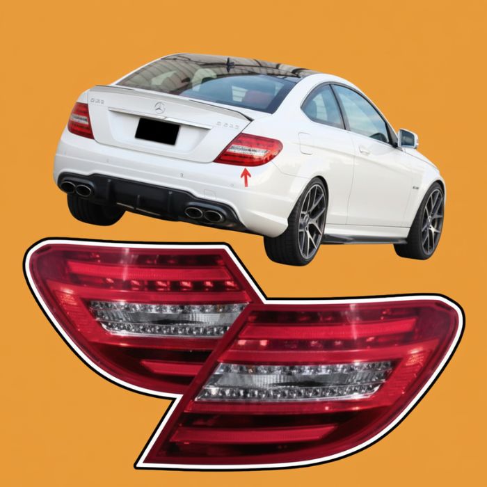 Mercedes-Benz C-Class W204 rear lamps C63 style