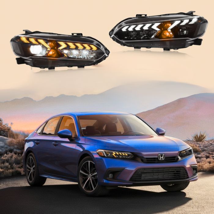 E-Tron GT Style Headlights | Honda Civic11th Gen LED (2022-2024)